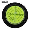 Round Mental Level Bubble Horizontal Device with Mounting Hole Diameter 50mm-100mm