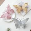 Shatterproof Mesh Butterfly Decorations For Christmas Tree 25Cm Glittering Wing Indoor Outdoor Festival Party Supplies J0MC