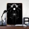 Motorcycle Motorcycle Front View Poster Customized Wall Art Vintage Metal Signs Retro Tin Plaque for Man Cave Mancave Decoration