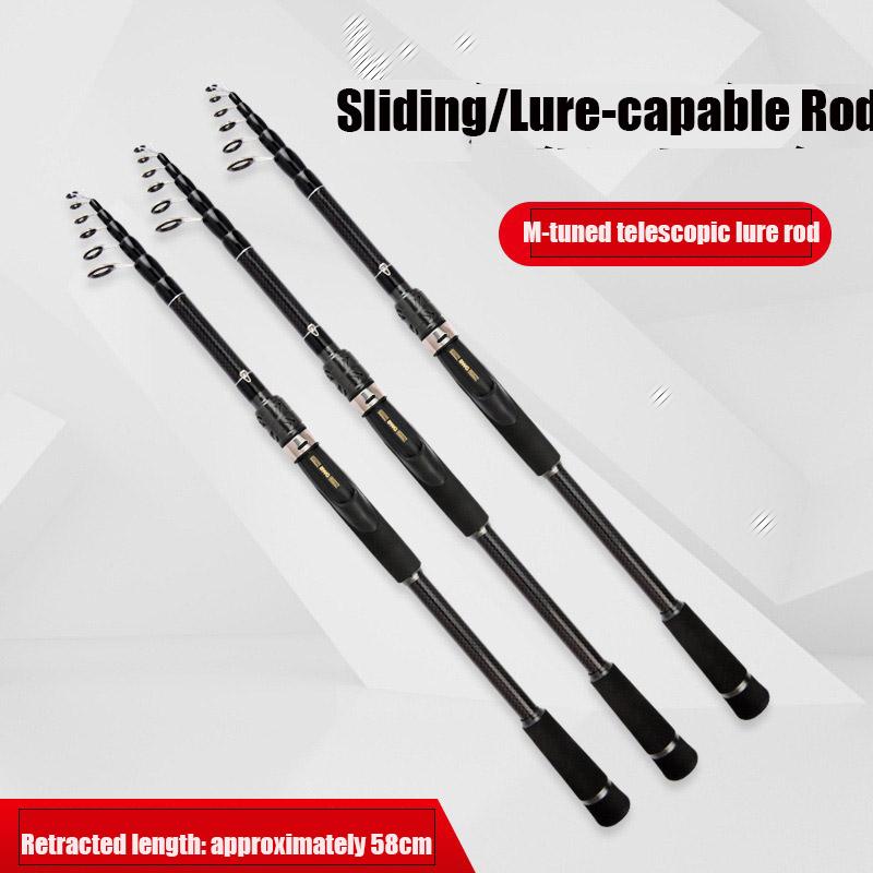 Mavllos BWC-S Carp Fishing Spinning Rod Lure 8-20g, Portable Telescope Fishing Rod,Line 6-18lb Outdoors Bass Rod