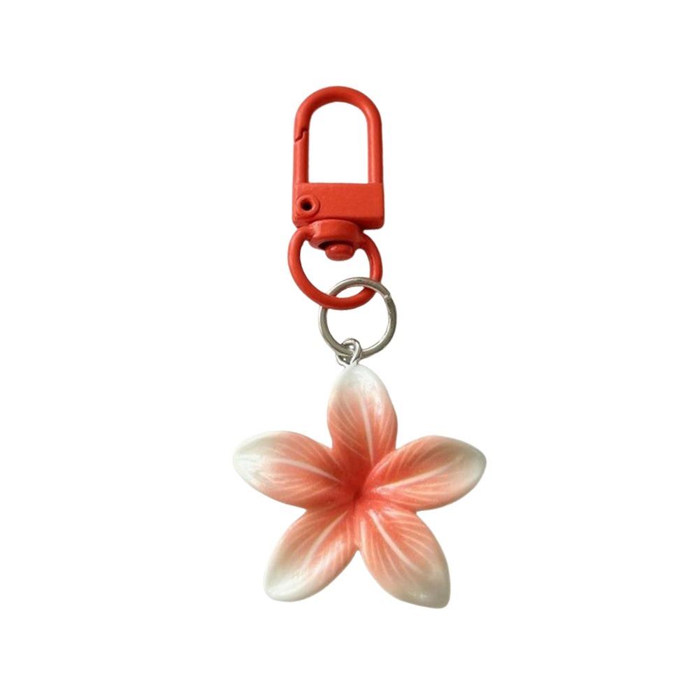Cute Resin Flower Keychain Colorful Car Key Ring Floral Backpack Hanging Decoration