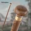 Yellow Wooden Traditional Single Joint Walking Stick Decorative Cospaly Party Wood Walking Cane Halloween Mace Wand Crosier 87cm