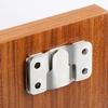 20/2pcs Stainless Steel Interlock Bracket Furniture Joint Connector Wall Hanger Picture Frame Hooks Flush Mount Hanging Buckle