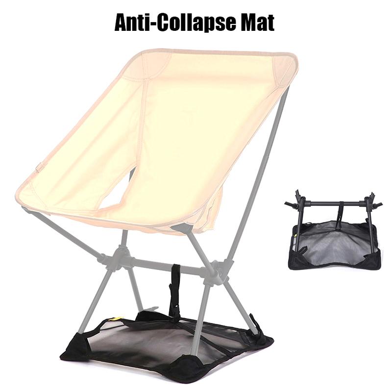 

1PC Oxford Cloth Outdoor Moon Chair Lightweight Anti-Sinking Folding Design Backless Bag Ideal for Fishing