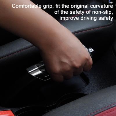Yousheng Auto Handbremsmanschette Kohlefaser Auto Handbremshebel Griff Bequem Hohe Temperaturbeständigkeit Dekorative Abdeckung