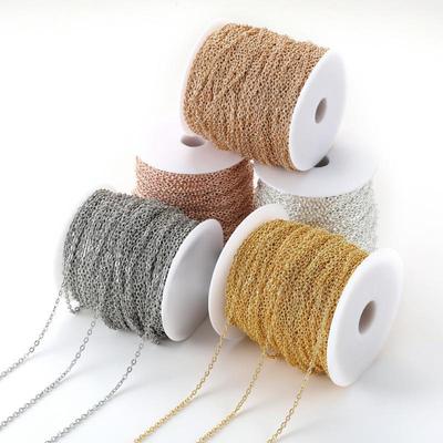 1 Meter geprägte Kreuzkette Halskette & Armband DIY Schmuck Zubehör Y43