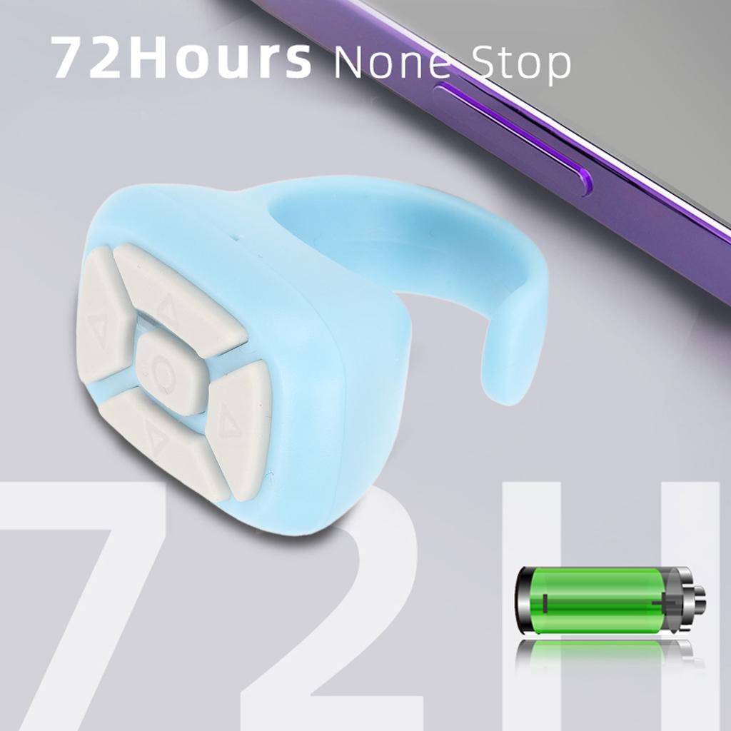 Phone Remote Shutter Multifunctional Remote Control for Smartphone Tablet Turning Pages Shooting Volume Adjust Pause Playback