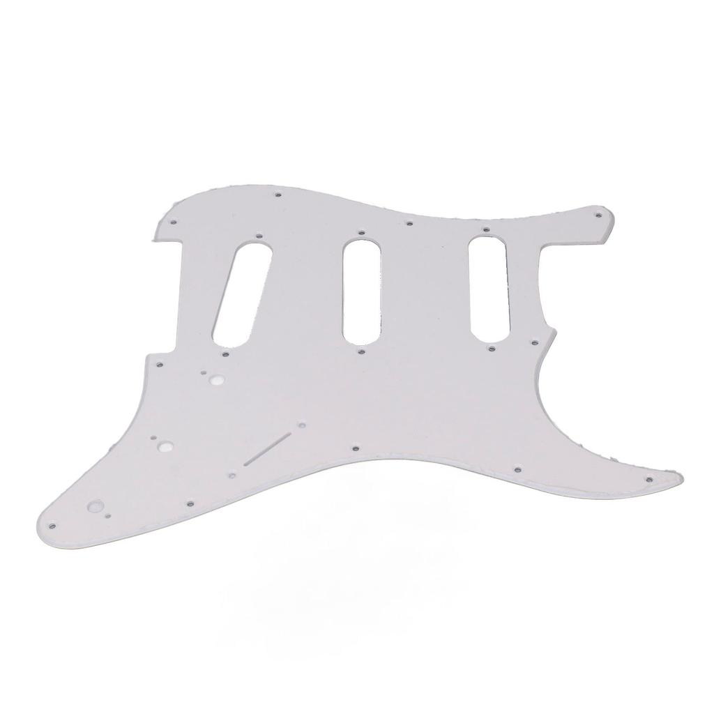 PVC Guitar Pickguard 11 Mounting Holes Scratch Resistance Plate SSS Guard Plate Replacement for Strat ST Style