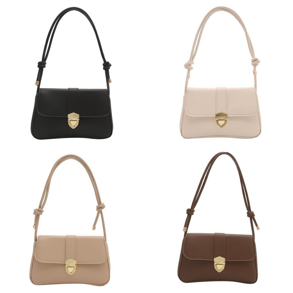 Fashion Womens Bag 2023 Winter New Stylish Solid Color Shoulder Bag**