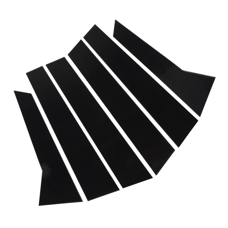 6Pcs B Pillar Posts Trim Glossy Black Exterior Window Decal for Porsche Macan 95B 2014-2023