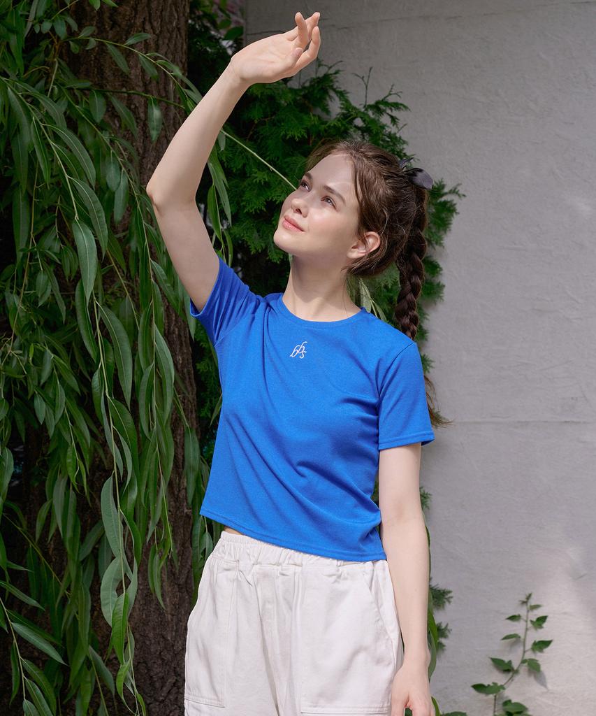 BIBYSEOB Basic Tight T-Shirt Blue [T42]