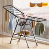 Foldable Wing-Shaped Clothes Drying Rack for Indoor/Outdoor Use