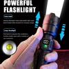High Power LED Flashlight Tactical Torch USB Rechargeable Power Display Zoom Waterproof Lamp Camping Fishing Emergency Outdoor