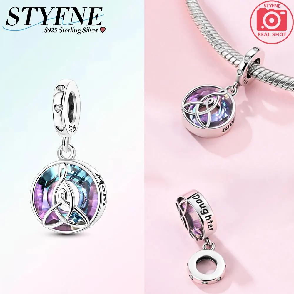 Mother Heart Charm Love Pendant Bead For Woman Fit Original New Copper Bracelet Diy Jewelry Gift For Mom