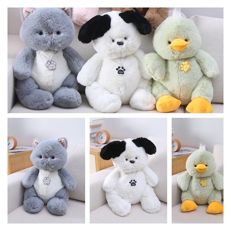 Bear Kitten Bunny Puppy Duck Plush Toy Sleeping Pillow Animal Doll Decoration
