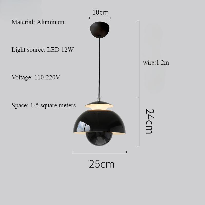 Lampă Suspendată Japoneză Retro Bauhaus Portocalie Modernă Nordică Decor Acasă Noptieră Dormitor Placă Candelabre LED Senzație Atmosferică