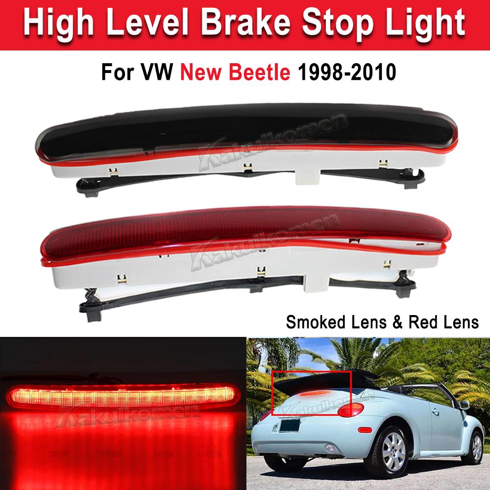 Hot Sales 1C0945097E Car 12V LED Third 3rd Brake Tail Light Rear High Mount Stop Lamp For VW Beetle 1998-2010 With Red LED Light