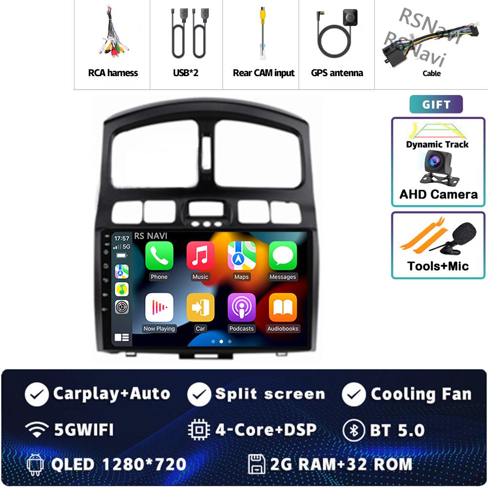 

Android 14 Carplay автомобильное радио для Hyundai Santa Fe SM 2000-2012 для JAC S1 (Рейн) 2007 - 2013 Мультимедийный видеоплеер GPS стерео