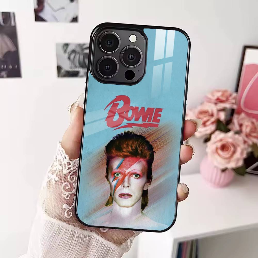 

Singer D-David B-Bowie Phone Case For iPhone 17 16 15 14 13 12 Pro Max Plus for Magsafe Mirror Wireless Magnetic Cover iPhone15