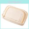 Stylish Large Capacity Ins Student Pencil Case Simple Front Open Window Makeup Bag