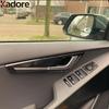 For Kia Niro   2024 2025 Carbon Fiber Car Ide Inner Door Handle Bowl Cup Cover Trim Interior Mouldings Accessories