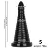 37 cm velká černá chryzantéma anus anus plug Extra velký tlustý anální expandér expanzní hračka Sex produkt Pagoda Penis