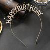 Headbands Happy Birthday Hair Hoop Hairbands Fashion Hair Accessories Rhinestone Girls Kids Women Crowns