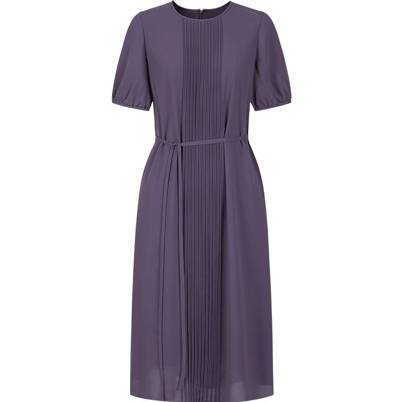 

Annakou Women s Elegant Pleated Chiffon Commuter Dress XL