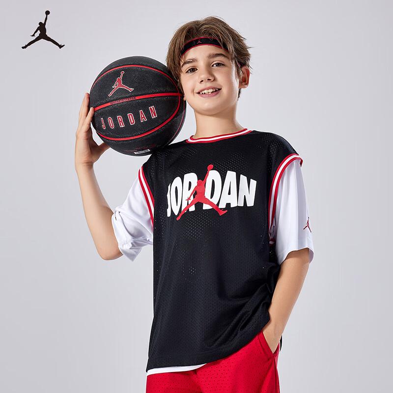 Jordan Nike AJ Kids  Boys  Short Sleeve Basketball T-Shirt 160/80(XL)