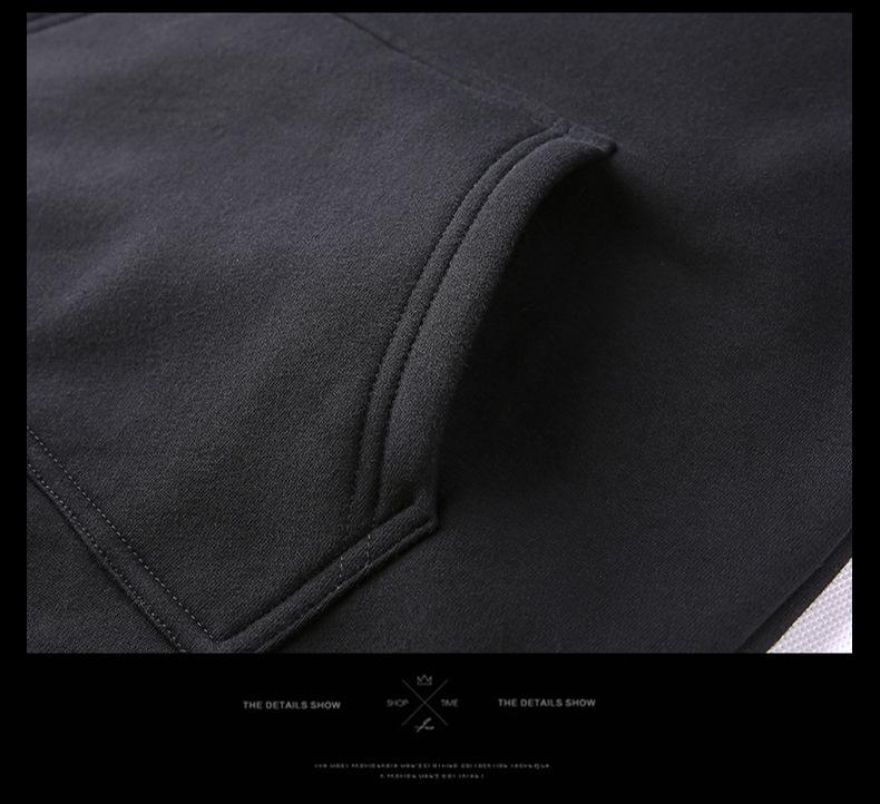 Pánská mikina s kapucí Plus Velvet - Jaro/Podzim 2020 Trendy Volný Střih, Všestranná Bunda pro Páry