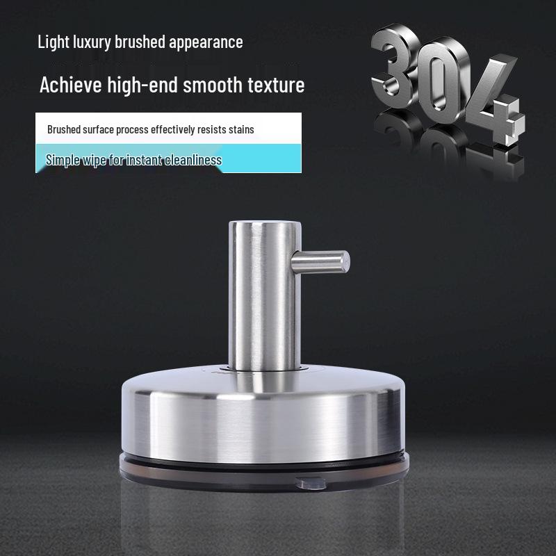 304 Stainless Steel No-Drill Wall Hook - Adhesive Traceless Clothes Hanger