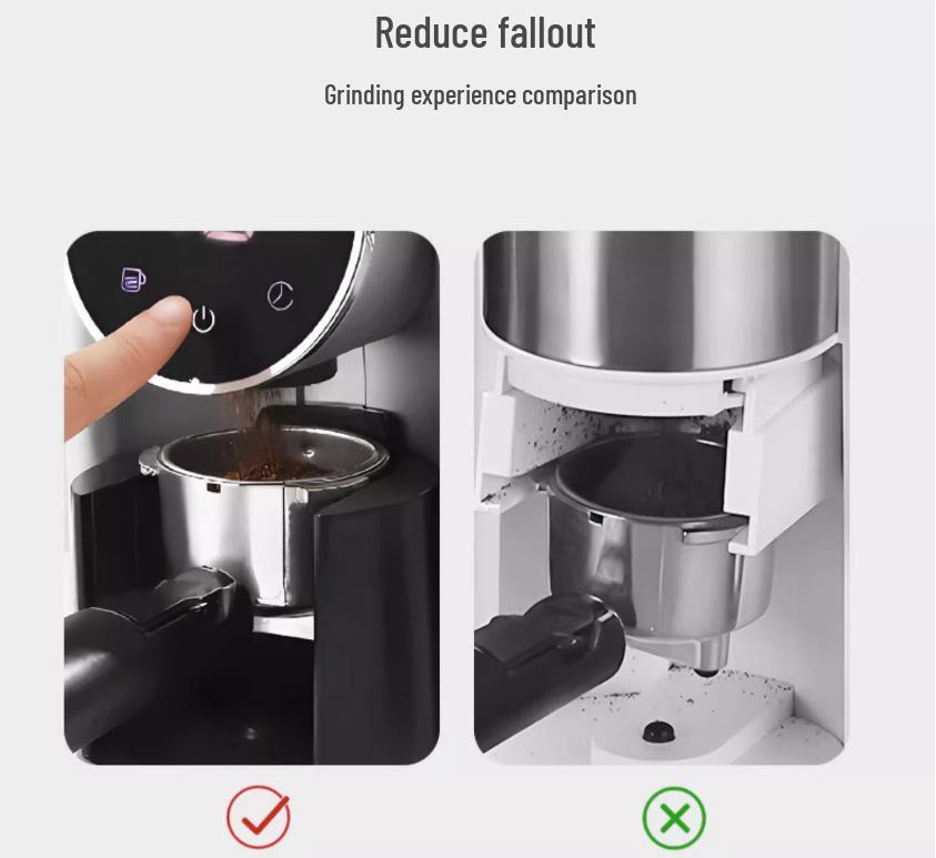 Adjustable Coarseness Italian Pour Over Commercial Coffee Grinder - Minimalist Style