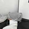 Spring and Summer Small Bags Women's Bags New Trendy Personalized Colored Diamond Pillow Bags Chain Shoulder Bags Personalized Messenger Bags