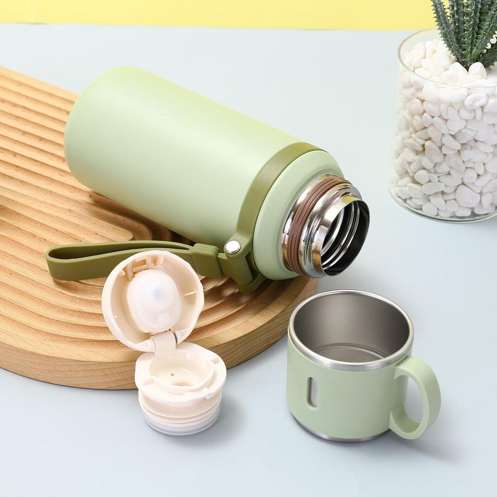 Large Capacity Stainless Steel Tea Infuser Thermos with Lanyard