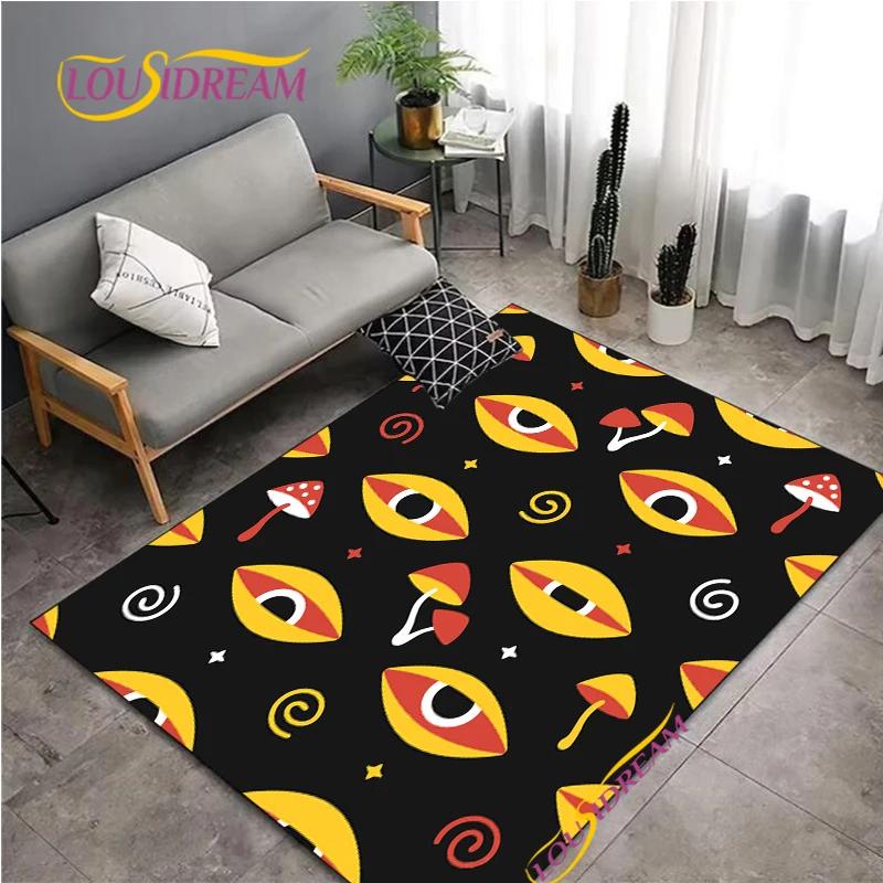 Evil Eye Pattern Nordic Style Area Rug Living Room Bedroom Decorat Yoga Carpet Door Un-slip Floor Mat Photography Props Alfombra