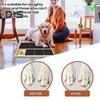 Klorebrett for hundeklør med godbitboks Kjæledyrfilbrett i tre med oppbevaringsboks for snacks Avtakbar poteklorematte for hundetrening