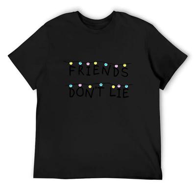 Friends don't lie guirlandes lumineuses T-shirt t-shirt graphique affliction shirts Luxe homme t-shirts homme t-shirt graphique
