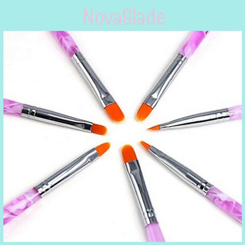 Premium 7-teiliges UV-Gel-Nagelkunstpinsel-Set, ideal für Salon und Heimgebrauch