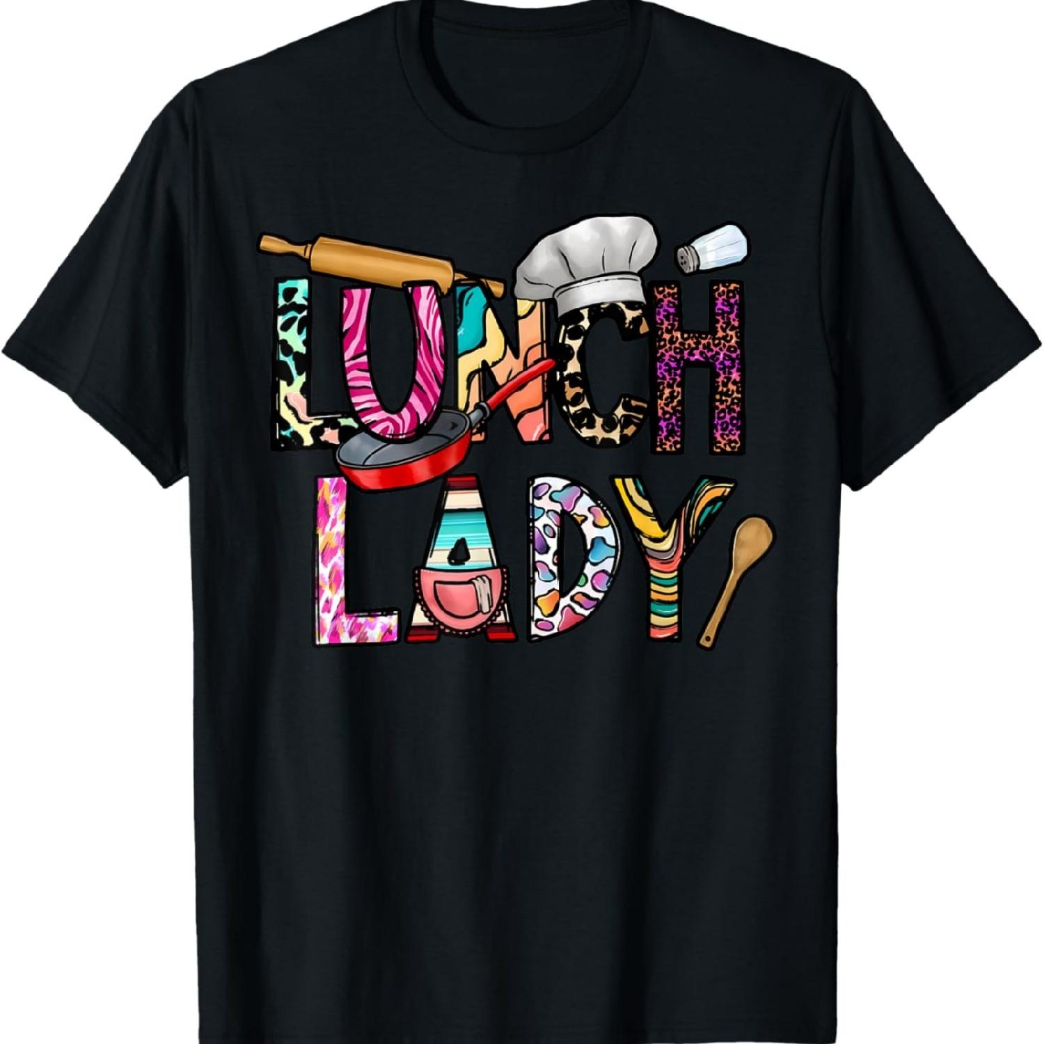 Lunch Lady Cafeteria Worker Lunch Squad School Nutrition T-Shirt XXXXXL разноцветный