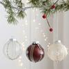 3pcs 8cm Christmas Balls Christmas Tree Hanging Decoration Ornaments Christmas Party Decorations Supply