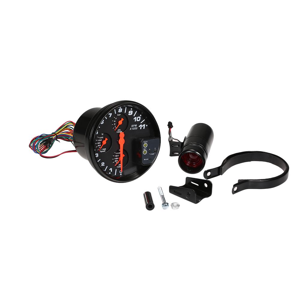 5-Zoll-Auto-Tachometer-Öltemperatur-Gague-Öldruckmesser