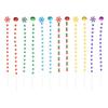 Candy Cane Shape Christmas Tree Ornaments Lollipop Pendants Hanging Xmas Tree Hangings Pendant Pick Branch Bells
