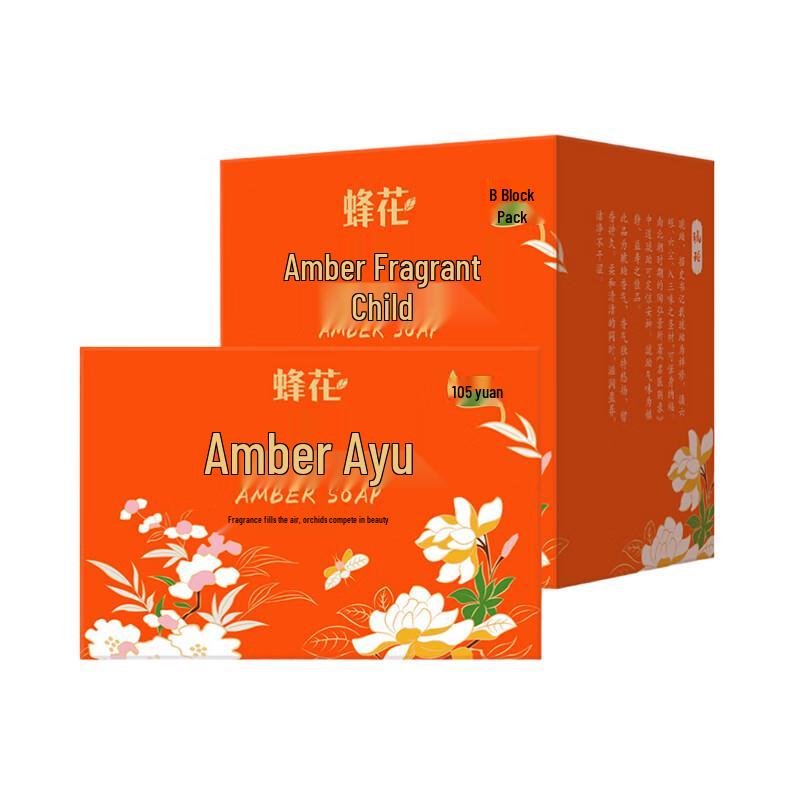 

Bee & Flower Amber Scented Soap