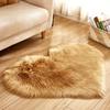 Joliannss Wool Imitation Sheepskin Rugs Faux Fur Non Slip Bedroom Shaggy Carpet
