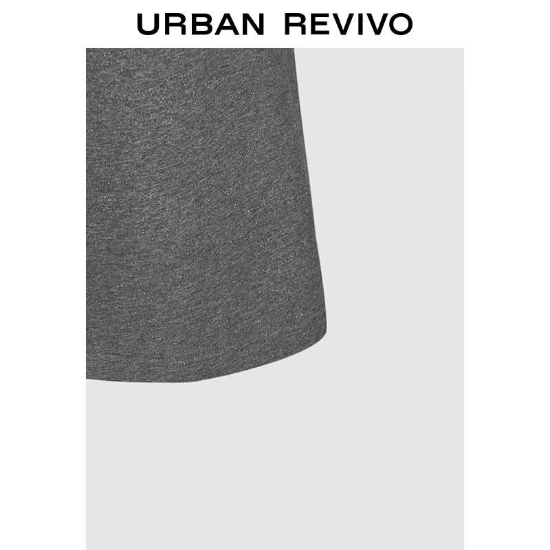 UR 2025 Autumn Women's Grey Tone Drawstring Cotton Flare Pants