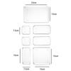 7PCS/Set Transparent Desktop Storage Box ins Desk Drawer Organizers Set Plastic Bathroom Sundries Makeup Cosmetic Organizer