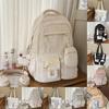 Sweet Girl Backpack With Fabric For School Use