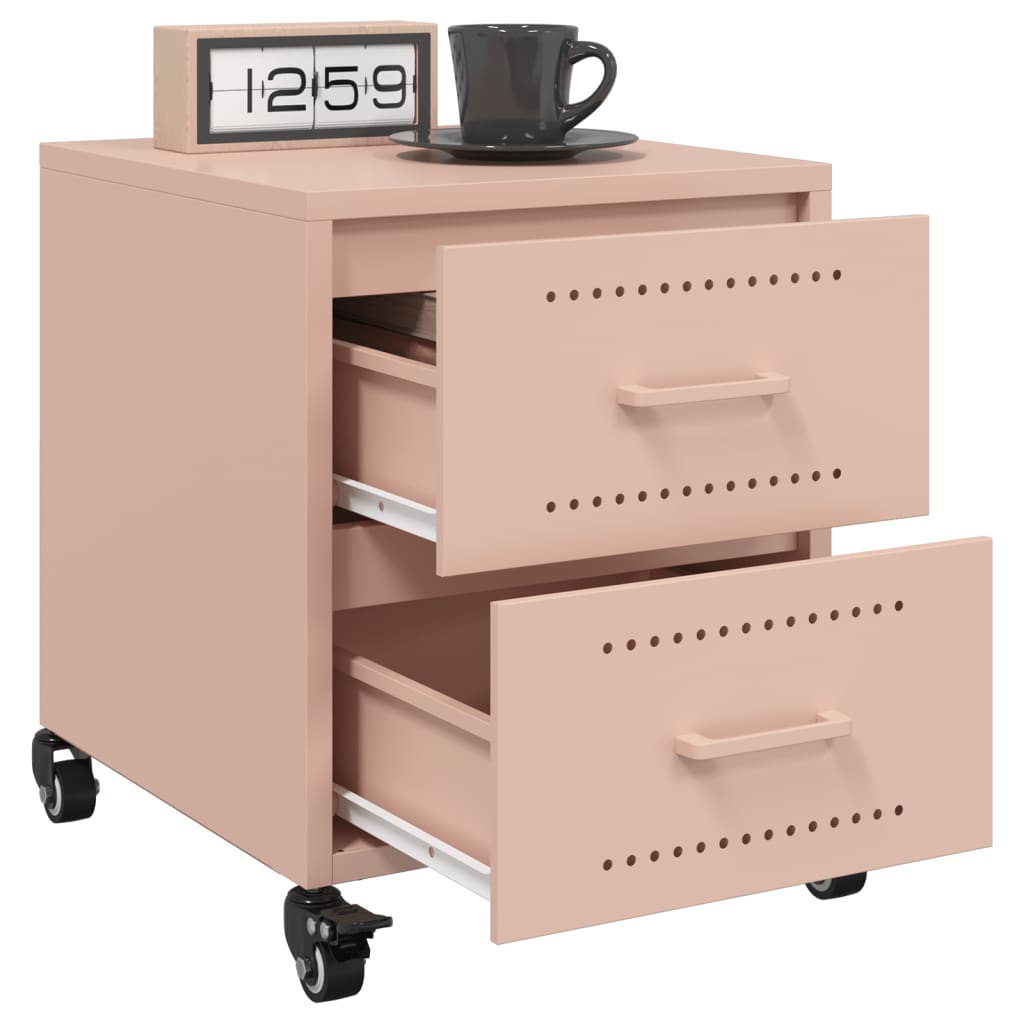 Nightstand Pink 36 x 39 x 43.5 cm Steel