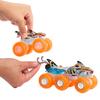 Hot Wheels Monster Truck Transporter Set Vehicle Toy Mini Car 4 Units Ages 3 and Up HYJ29 Blue/Orange