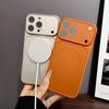 Magnetic Thin Ring Phone Case: Frosted, Drop-Proof Protective Cover for iPhone 14/15/16, Compatible with Apple 17Promax